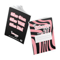 Influence Her Content Journal — Pink Zebra Softcover Notebook | She Can She Will She Did